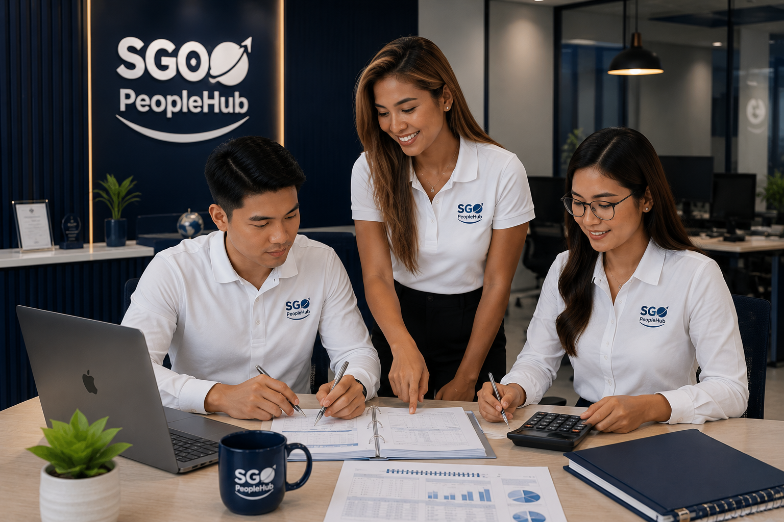 Dedicated e-commerce team collaborating with SGO PeopleHub support