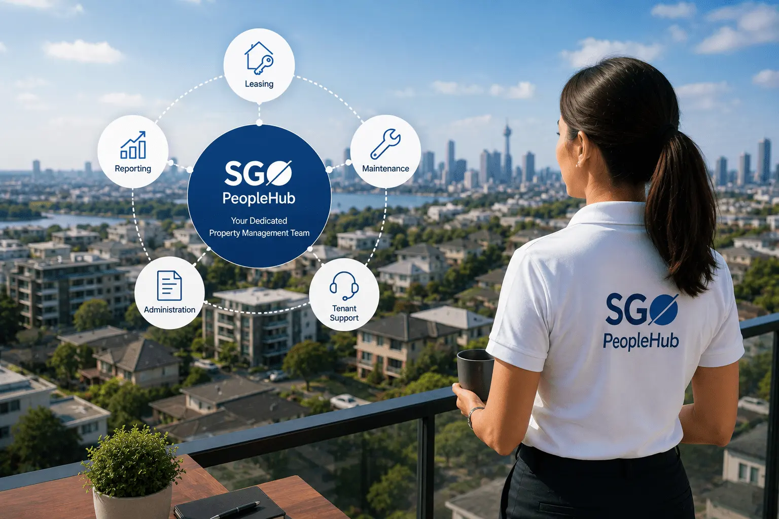 SGO PeopleHub dedicated property management team supporting leasing, maintenance, tenant support, administration and reporting.