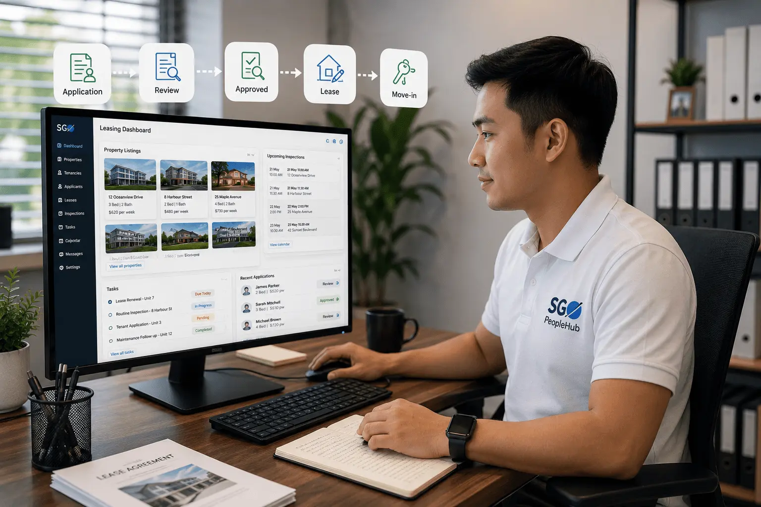Dedicated property management professional supporting leasing administration, tenant applications and property management workflows.