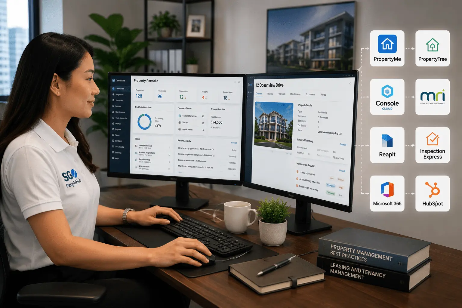 SGO PeopleHub property management professional working across property management software, CRM systems and portfolio workflows.